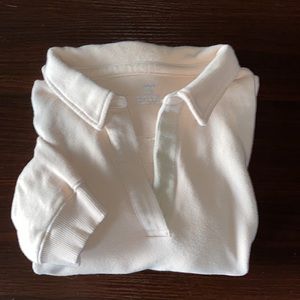 AERIE Cream colored collared sweater with pockets Size: Medium